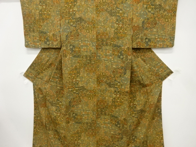 JAPANESE KIMONO / KOMON / FLOWER ARABESQUE